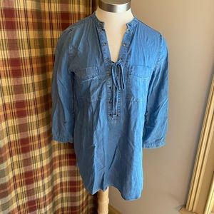 a.n.a Soft Denim Top